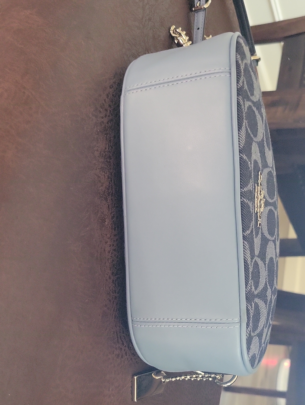 Coach Isla Chain Crossbody In Signature Denim - Picture 7 of 13